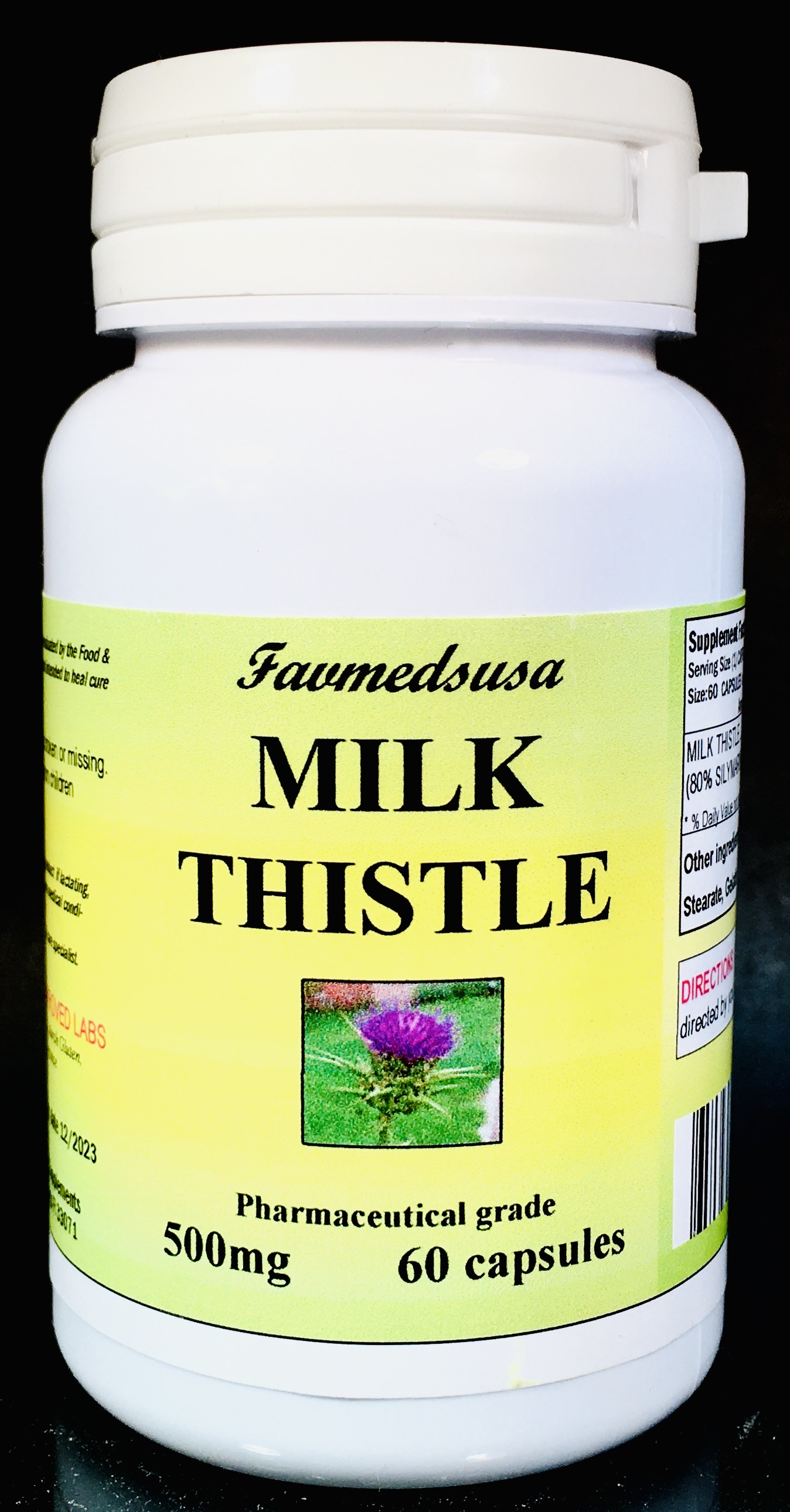 Milk Thistle 500 Mg - 60 Capsules